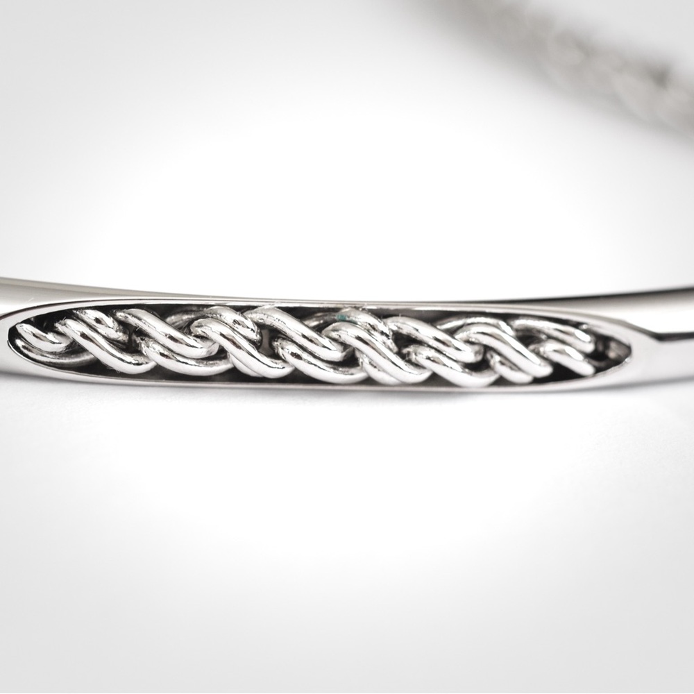 Vintage Biagi silver choker bar choker minimalist timeless classic style 90s Y2K - Picture 6 of 15